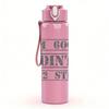 1PC OM 606 Minimalist Car Text Print 750ml Portable Sports Water Bottle Leakproof Gym Outdoor Travel Drink Cup