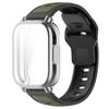 Чехол + Ремешок 2 в 1 Силиконовый ремешок + Защита экрана из ТПУ для Redmi Watch 5 Active/5 Lite Полное покрытие экрана Оболочка из ТПУ и Дышащий