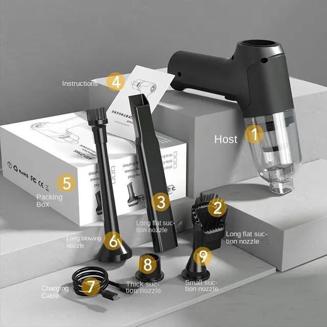 Автомобильный беспроводной пылесос со встроенными функциями выдува и всасывания, мощные бытовые портативные портативные пылесосы