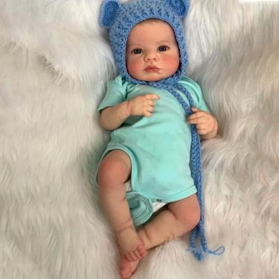 Реалистичные куклы реборн 49 см для мальчиков и девочек Loulou Awake, полностью силиконовый корпус, 3D окрашенная кожа, кукла для новорожденных, детская игрушка-подружка, подарки на день рождения