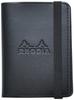 Rhodia Elastic Band Cover No. 11 Grid Black Cf11ebcbk