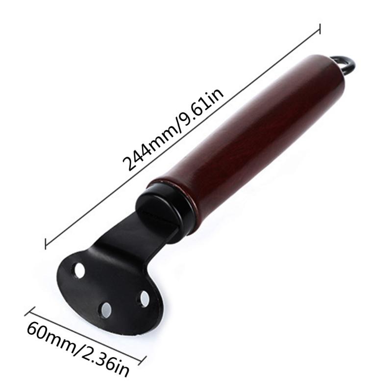 Pot Handle Non-slip Wood Handle Long Replacement Handle with Screw Cookware Accessories for Kitchen Saucepan Frying Pan