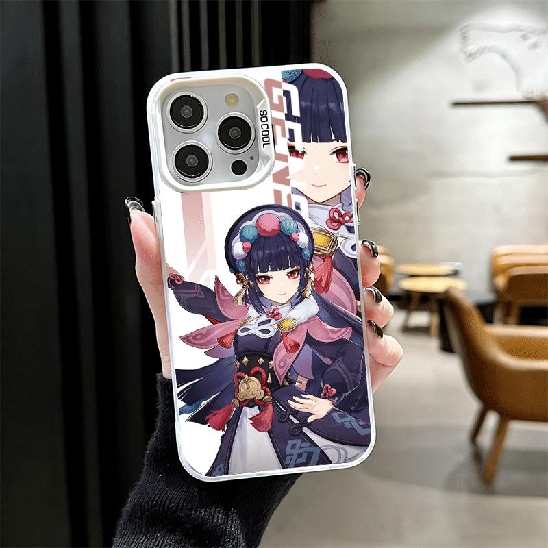 Genshin Impact Дизайн Ударопрочный Чехол для Телефона для iPhone 17 Air 16 16E 15 Pro Max 14 Plus 13 Mini 12 Задняя Крышка Противоударный Fundas