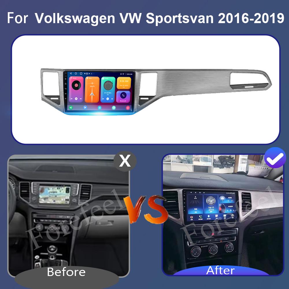 Автомагнитола Android 14 для Volkswagen VW Sportsvan 2016-2019 Радио Мультимедийный плеер 5G WIFI GPS Навигация НЕ 2DIN Carplay