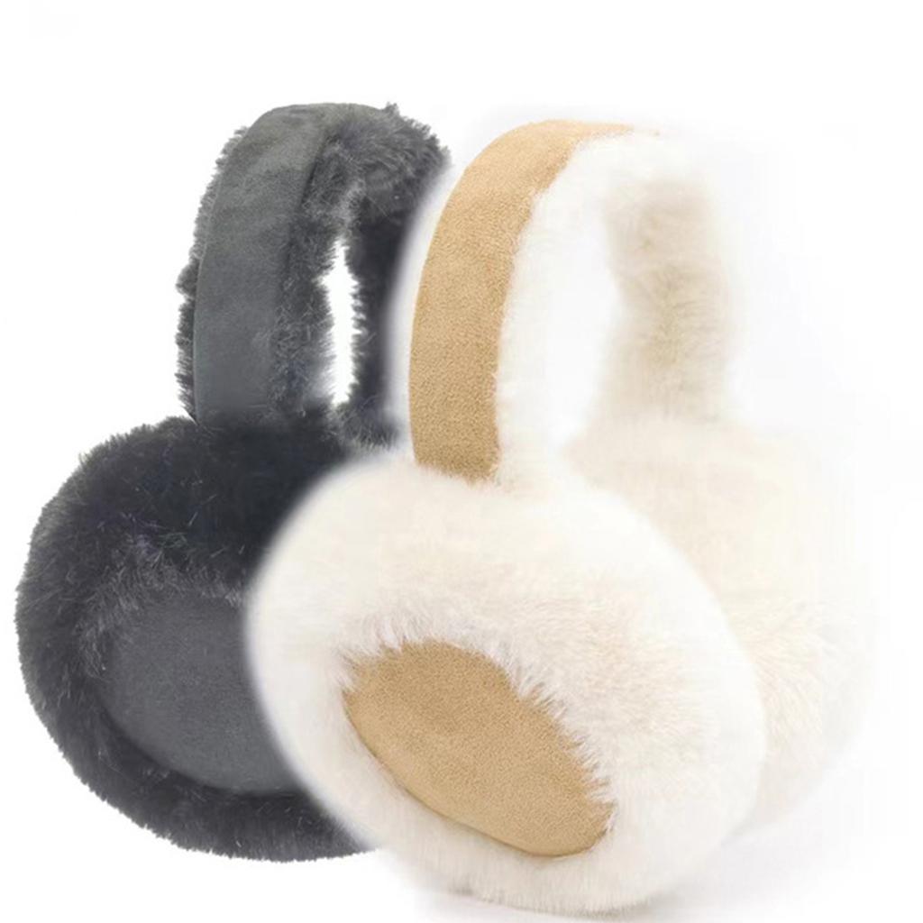 Collapsible Plush EarMuffs for Women and Kids Ear Warmer Furry Headband for Winter Christmas New Year Gifts