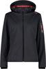 Куртка CMP Softshell Jacket Zip Hood Women (39A5006M) Женская куртка из софтшелла меланж (39A5006M) anemone mel/festival