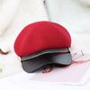 Octagonal hat autumn and winter ladies popular imitation woolen fashion beret cold warm hats