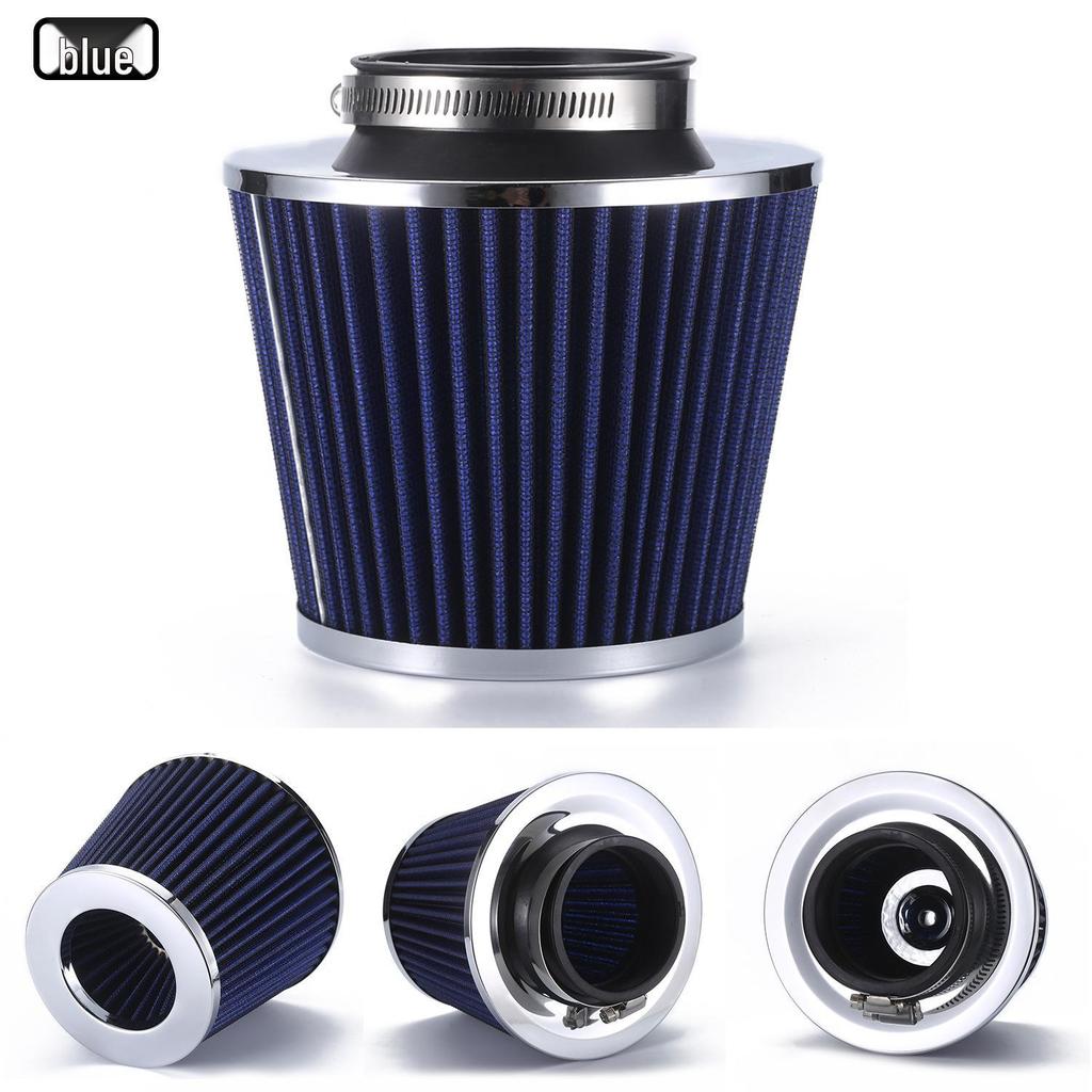Universal 76MM Aluminum Intake Pipe & Air Filter Kit - Mushroom Head Design