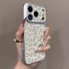 Роскошный Чехол для Телефона из Глянцевой Кожи с Принтом Леопарда Для Для Iphone 11 12 13 14 15 16 17 Pro Max Plus Air Ударопрочный Бампер Чехлы Обложка