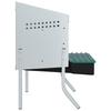 Chicken Nesting Box 2 Compartments with Legs Galvanized Steel