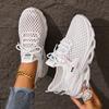 Women's Casual Sports Shoes Breathable Mesh Lightweight Lace-Up Sneakers