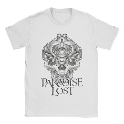 Футболка с логотипом группы Paradise Lost Мужская Повседневная футболка из чистого хлопка С круглым вырезом Женские футболки Топы с коротким рукавом