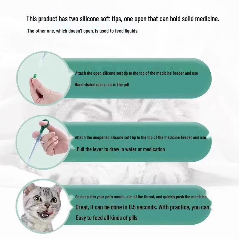 Новичок 0.01 Кормушка для лекарств для домашних животных: Упаковка из 2 шприцев нажимного типа для жидкого лекарства