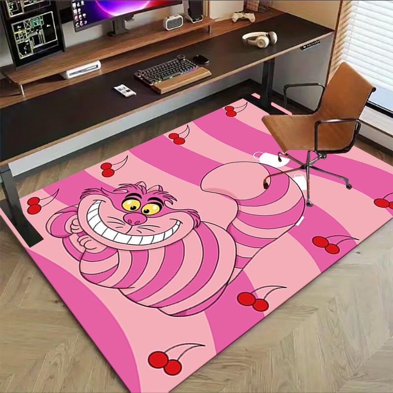 Cheshire Cat Cherries Carpet For Playroom Bedroom Living Room Sofa Home Decorkids Game Area Rug Nonslip Floor Mat