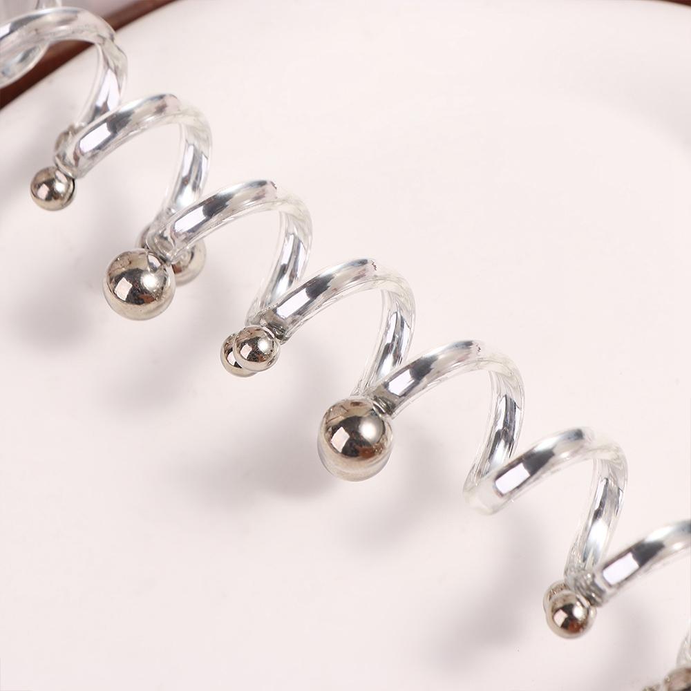 Beads Transparent Ponytail Holder Elastic Pearl Hair Ring Creative Telephone Line Hair Rope Daily