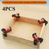 4PCS ABS Adjustable Angle Clip, 90 Degree Angle Clip,Photo Frame Clip Set, Woodworking and Restoration Tools, with T-Connection and Angle Connection