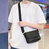 Rectangular Men Crossbody Bag PU Leather Shoulder Bag Fashion Women Messenger Bag Camping