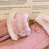 Thick Winter Gloves Velvet Women Mittens Skiing Plush Gloves  Girls