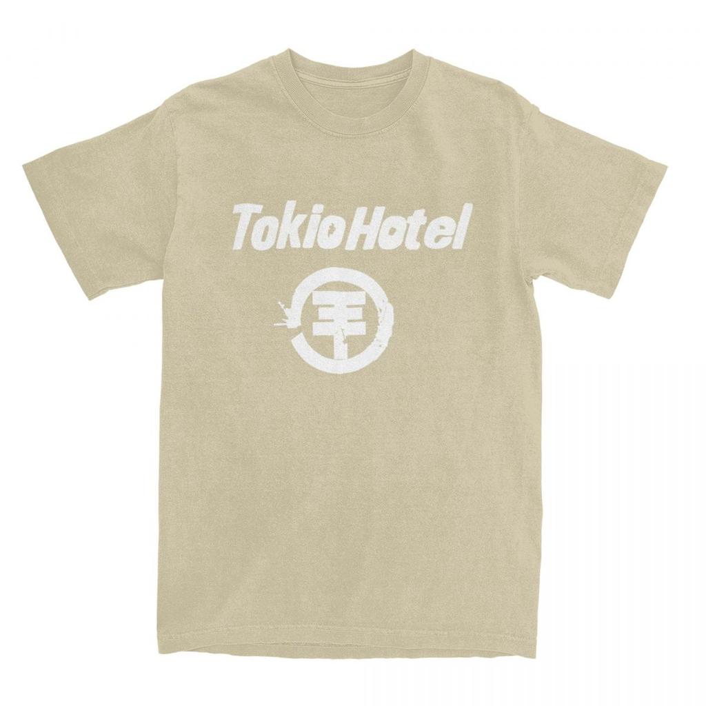 Футболка Tokio Hotel Мужская Немецкая Рок-группа Уличная одежда Чистый Хлопок Футболки Летние С Круглым Вырезом Хип-Хоп Футболки С Принтом Оверсайз Одежда