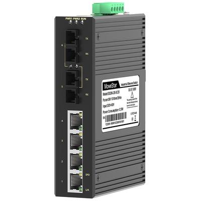 Промышленный неуправляемый коммутатор Fast Ethernet MoweStar на DIN-рейку