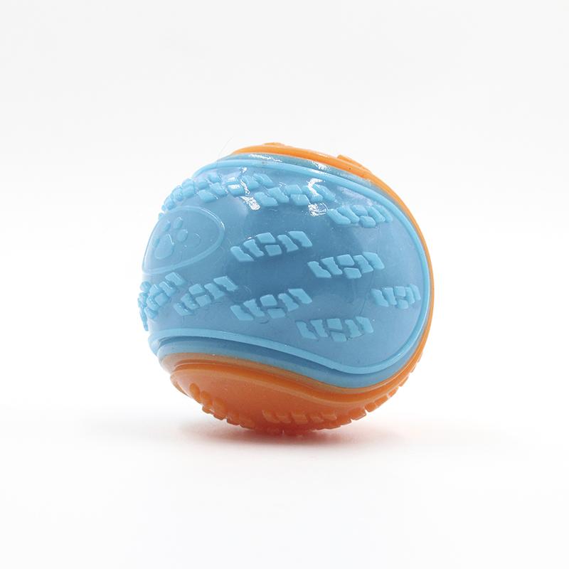Интерактивные игрушки для собак Мягкие игрушки TPR для собак Чистка зубов Сопротивление укусам Пищащая игрушка-мяч для собак