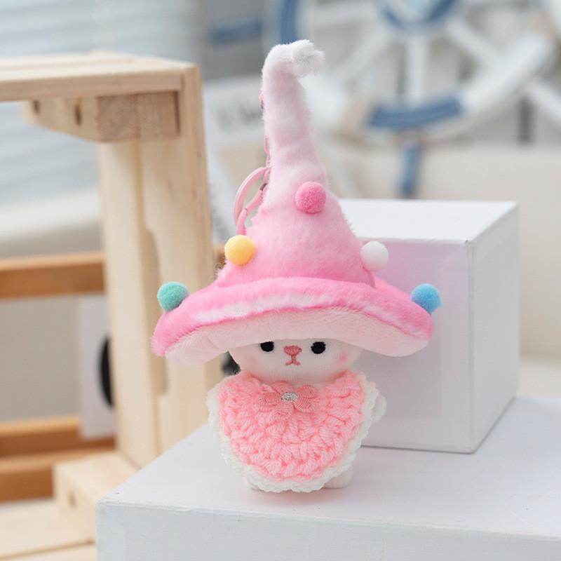 Плюшевая игрушка Гриб Брелок Подвеска для рюкзака Хлопковая набивная кукла Подарок Детям