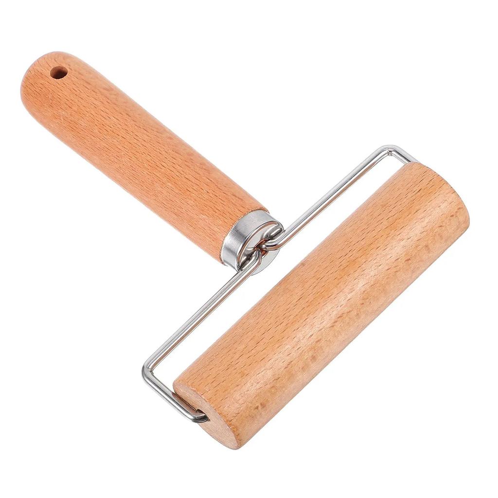 Wooden Rolling Pin With Ergonomic Handle For Baking Cooking Pastries Pizza Dough Roller Nonstick Kitchen Utensils Tool