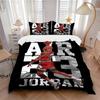 Air Jordan Flight Print 3Pcs Bedding Setduvet Cover With 2 Bedropillowcase Home Birthday Gift