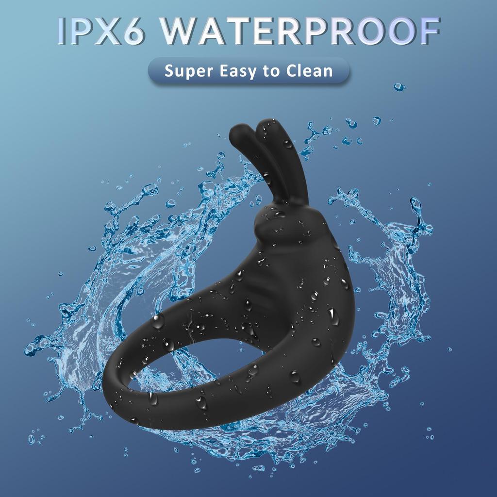 Магнитное зарядное силиконовое вибрирующее кольцо для секса – Бесшумная игрушка для флирта для мужчин и женщин