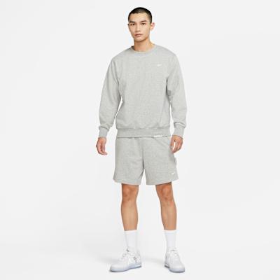 Men's Nike Sweatshirts Men's Light Gray Crew Neck Moderate Regular