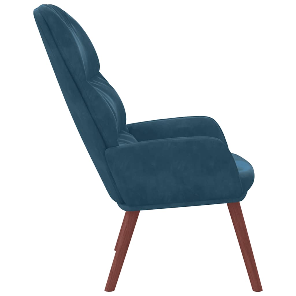 Relax Chair Blue Velvet