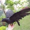 Black Crow Halloween Decoration Realistic Flying Crow Prop For Halloween Yard Garden