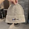 Autumn and Winter Hat Women's Fashion Knitted Wool Hat Cute Velvet Ear Protector Warm Cold Hat