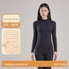 Women's Seamless Cotton Turtleneck Top - Thin, Warm, No-Pill, Autumn/Winter 2024 Collection
