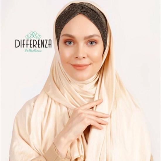 Differenza Hijab Abaya Shawl Foulard Muslim Clothing Cotton Sequin Hair Bands