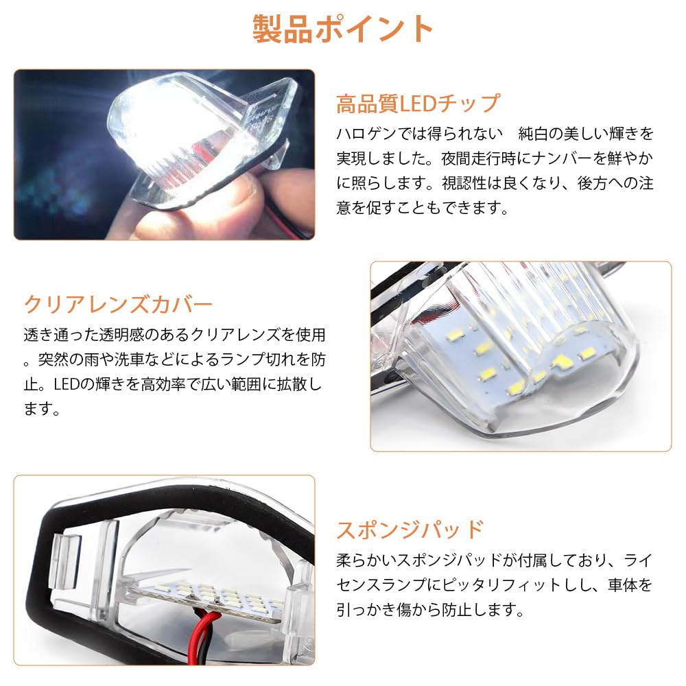 Catland Светодиодный фонарь подсветки номерного знака для Honda N Series JF1 JF2 JF3 JF4 N-BOX