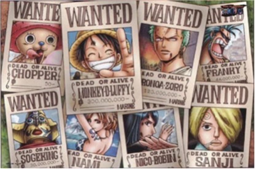 1000 Piece One Piece New Wanted Poster 1000-75