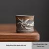 Винтажная позолоченная железная глазурь бамбуковая чашка мастера набор для чайной церемонии кунг-фу домашняя сырая минеральная грубая керамика чашка для питья чая кружка
