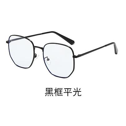 Color-changing polarized light anti-blue light large frame fashion sunglasses multi-layer circle silk square versatile trend sunglasses men's and wom