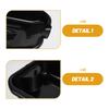 Engine Oil Drain Pan 2.5L Plastic Automotive Waste Oil Collector Tray Leakproof Drip Tray for Car Motorcycle Maintenance Garage