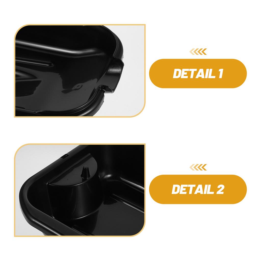 Engine Oil Drain Pan 2.5L Plastic Automotive Waste Oil Collector Tray Leakproof Drip Tray for Car Motorcycle Maintenance Garage