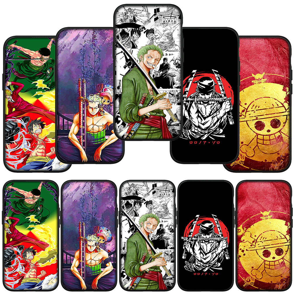 for Samsung Galaxy S25 S24 S23 S22 Ultra FE Plus A37 A57 A56 A55 A06 A16 A15 A36 A26 A35 A05 A25 A54 A34 Phone Case Roronoa Zoro One Piece Luffy Cover