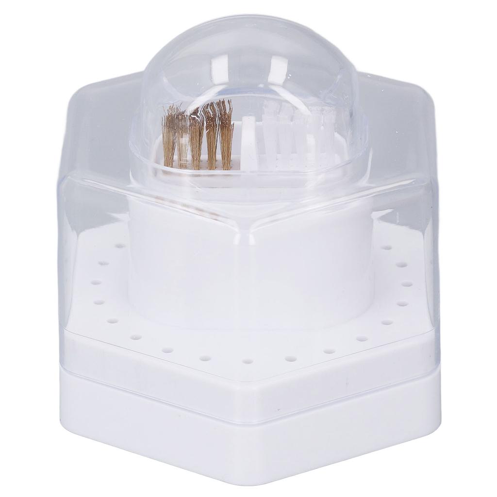 Футляр для чистки сверл для ногтей 24 отверстия многофункциональная подставка для сверл для ногтей дисплей для хранения B