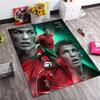 Винтажный Ковер CR7 Роналду №17 Португалия Футбол Нескользящий Фланелевый Моющийся Напольный Коврик Для Подростков Мальчиков Спортивная Спальня Футбольная Звезда Декор Входной Коврик Ковер