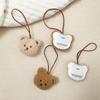 Korean-Style Cute Bear Doll Bag Pendant & Children's Name Tag Keychain
