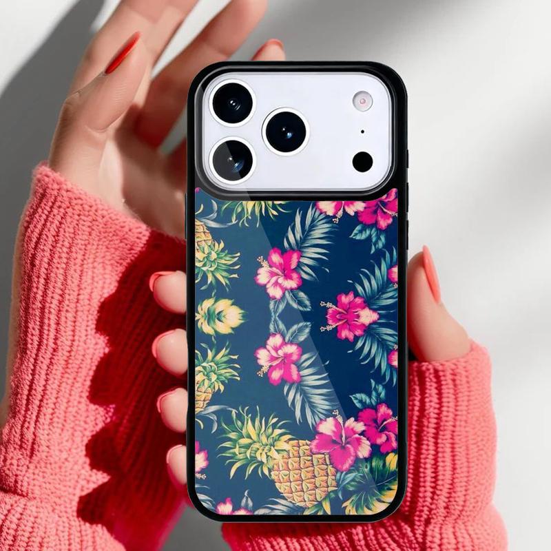 Тропический узор Алоха с гибискусом Чехол для телефона для iPhone 17 Air 16e 15 14 13 Pro Max Задняя крышка для 12 11 Pro Coque