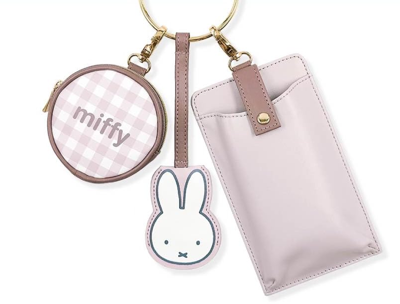 Marimo Craft MIFFY Тройная наплечная сумка, Серая, Ш10 x В17,5 x Г2см, DBM-2014