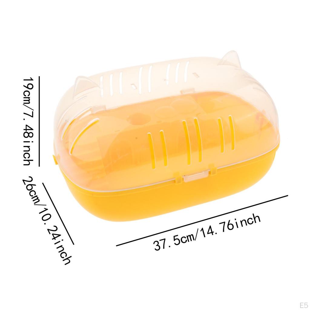 Клетка для хомяка, прозрачная, большая, удобная, чехол для переноски мелких животных на открытом воздухе для шиншилл