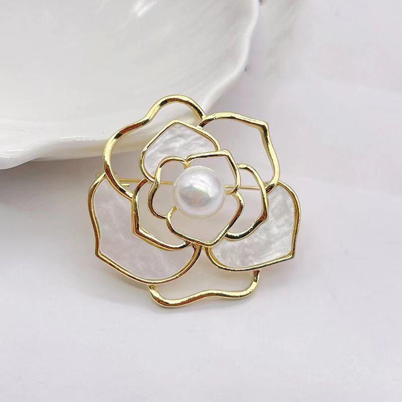 High-End Brooches, Women'S Sense Of Luxury, Niche, High-End Pins, Elegant Temperament, Fixed Clothes, Suits, Pearl Jewelry
