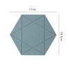 Однотонные шестиугольные силиконовые подставки Креативная простота Пентаграмма Термоподставка Бытовая Высокотемпературная Водонепроницаемая Маслостойкая Подставка